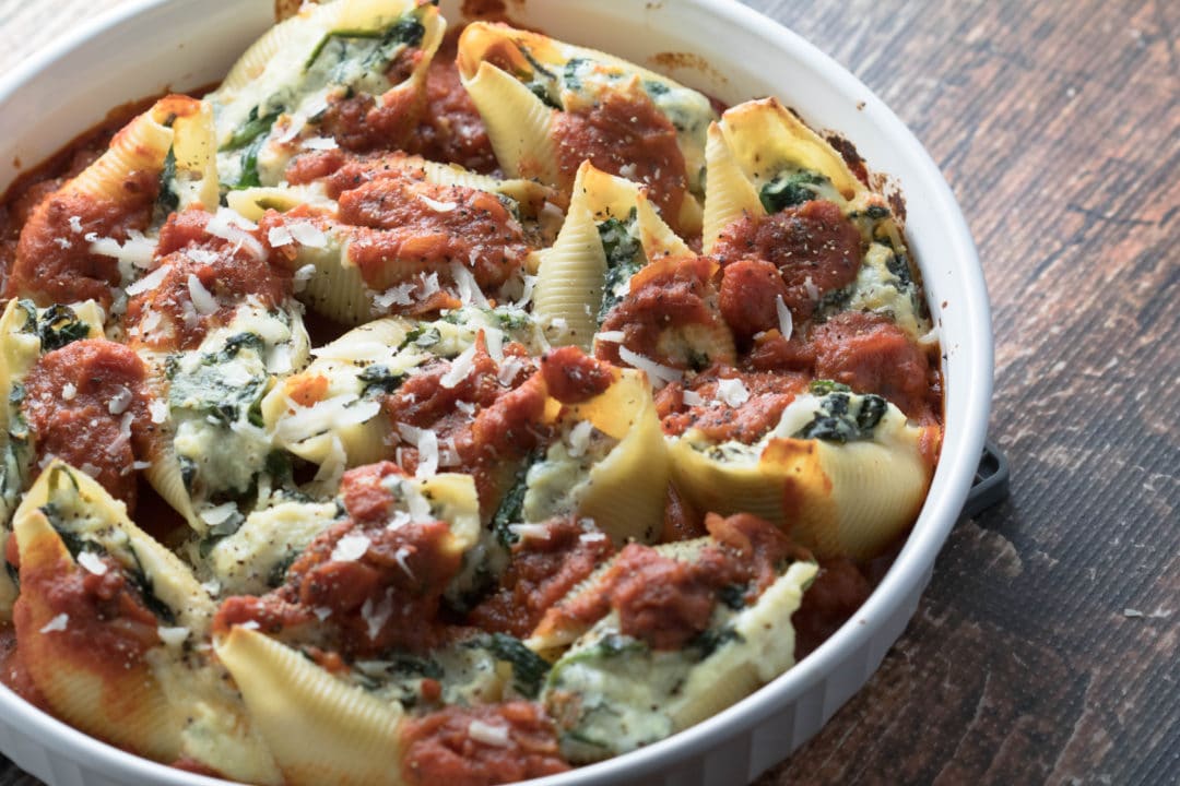 Image result for Ricotta’ and Spinach Stuffed Shells