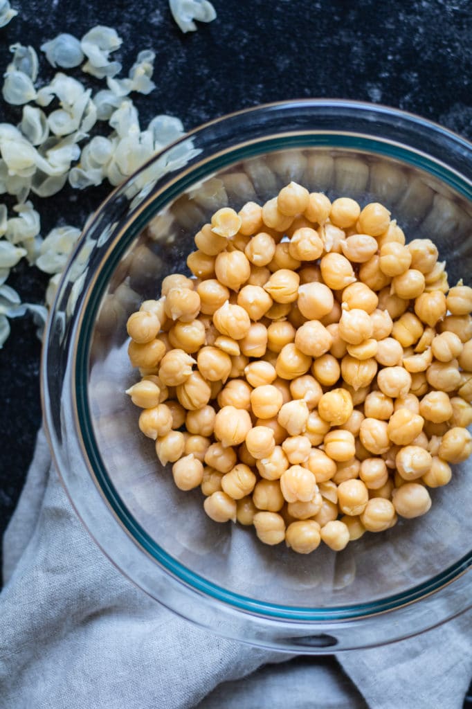 Roasted Chickpeas with Salt - perfect snack or top on salads! krollskorner.com