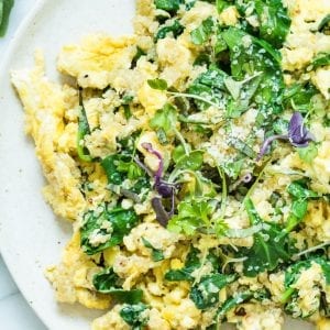 High Protein Healthy Egg Scramble With Quinoa 20g Protein Serving