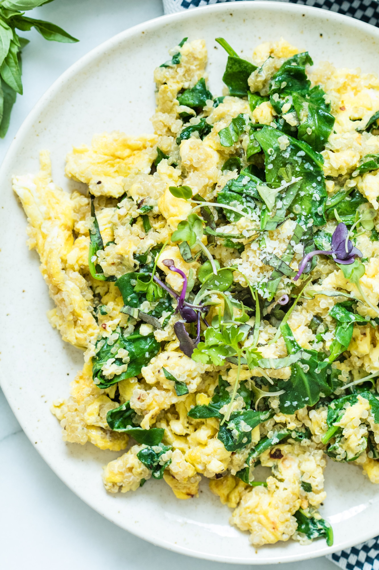 High Protein Healthy Egg Scramble With Quinoa g Protein Serving