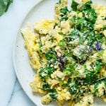 This High Protein Quinoa Egg Scramble is my FAVORITE go to breakfast when I want eggs! #eggs #breakfast #protein #quinoa #krollskorner #yummy #healthy