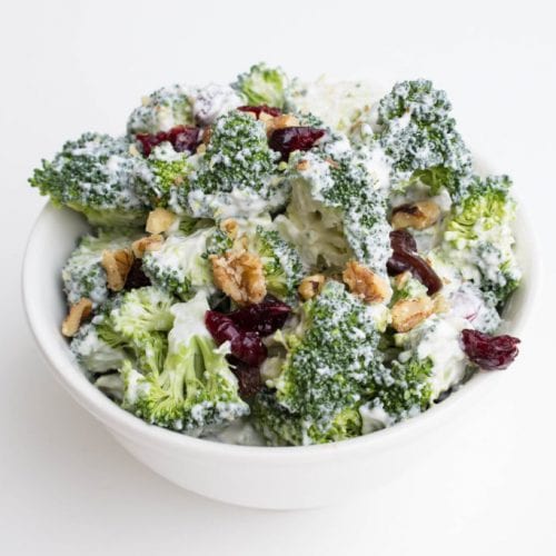 Meatless Monday Greek Yogurt Broccoli Salad • Kroll's Korner