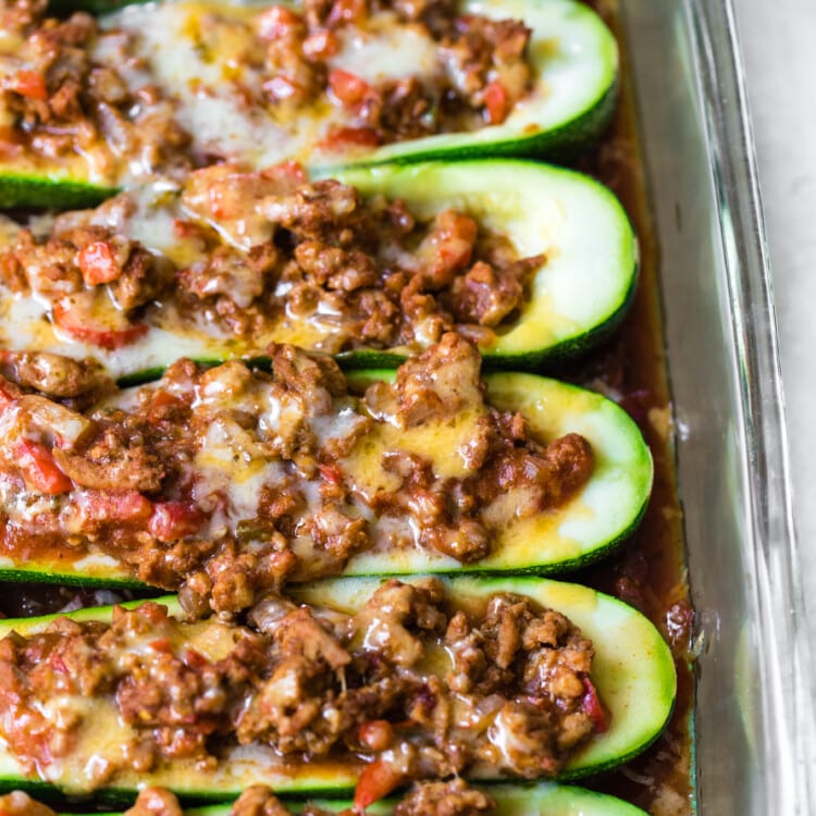 Spicy Zucchini Taco Boats (Healthy & Quick!) • Kroll's Korner