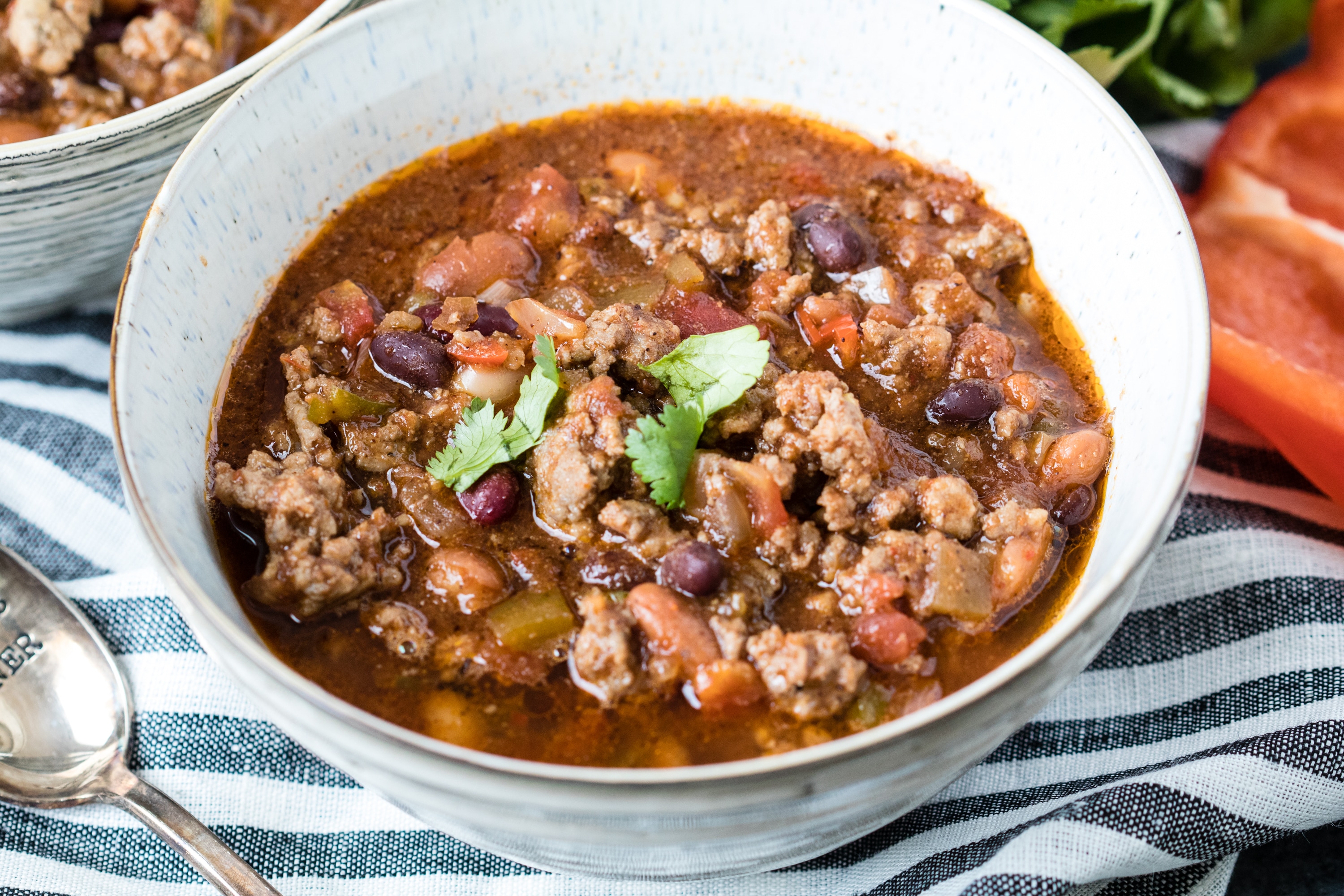 Four Bean Spicy Crock Pot Chili - Easy & SPICY! Kroll's Korner