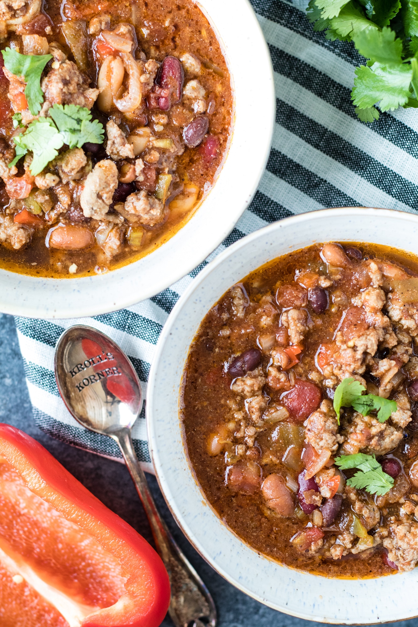 Four Bean Spicy Crock Pot Chili - Easy & SPICY! Kroll's Korner