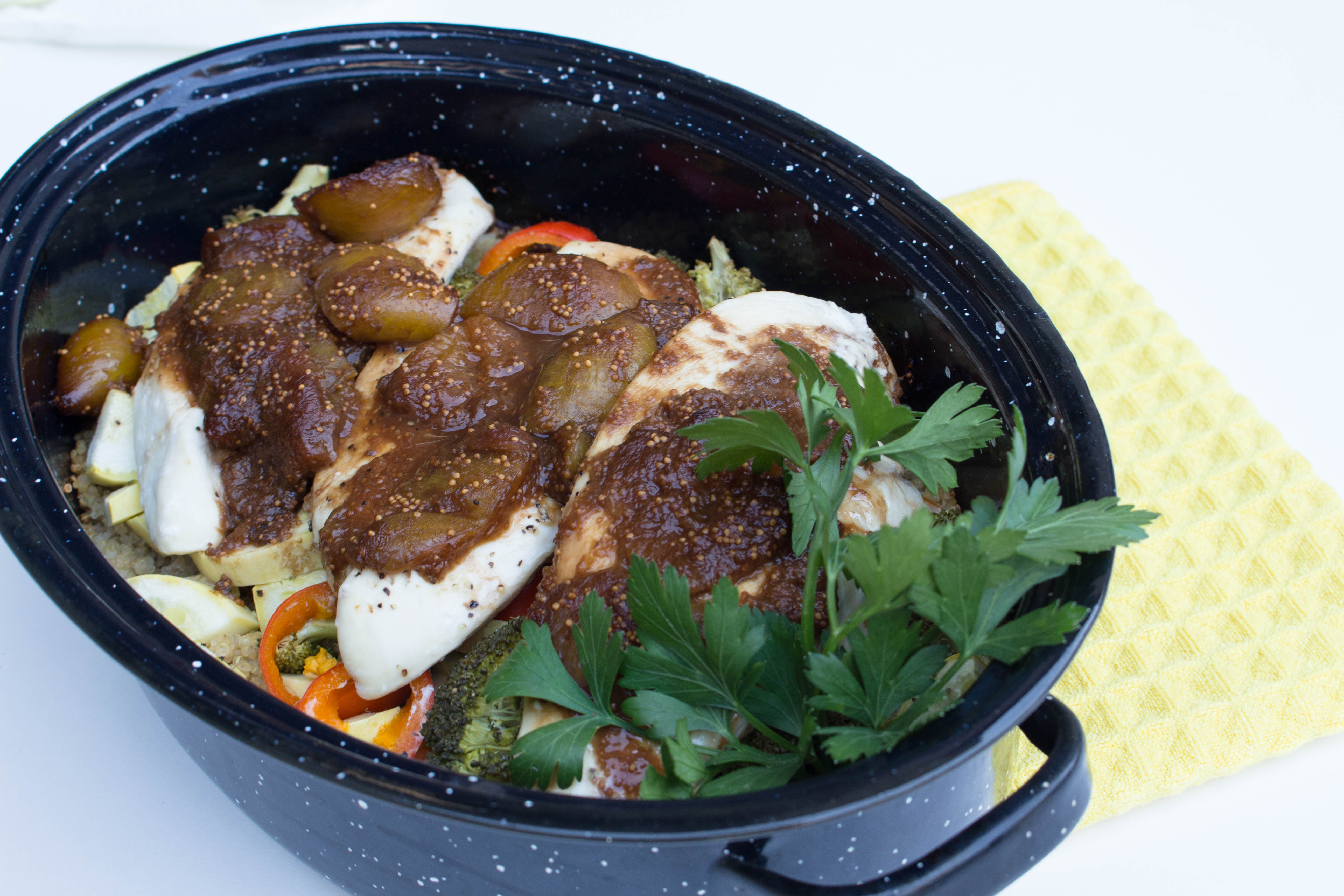 Fresh Fig Balsamic with Baked Chicken - krollskorner.com