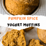 pumpkin spice muffins in a muffin tin