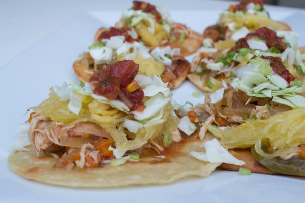 Spaghetti Squash Tostada's - YUMMY!!! Recipe found on Krollskorner.com