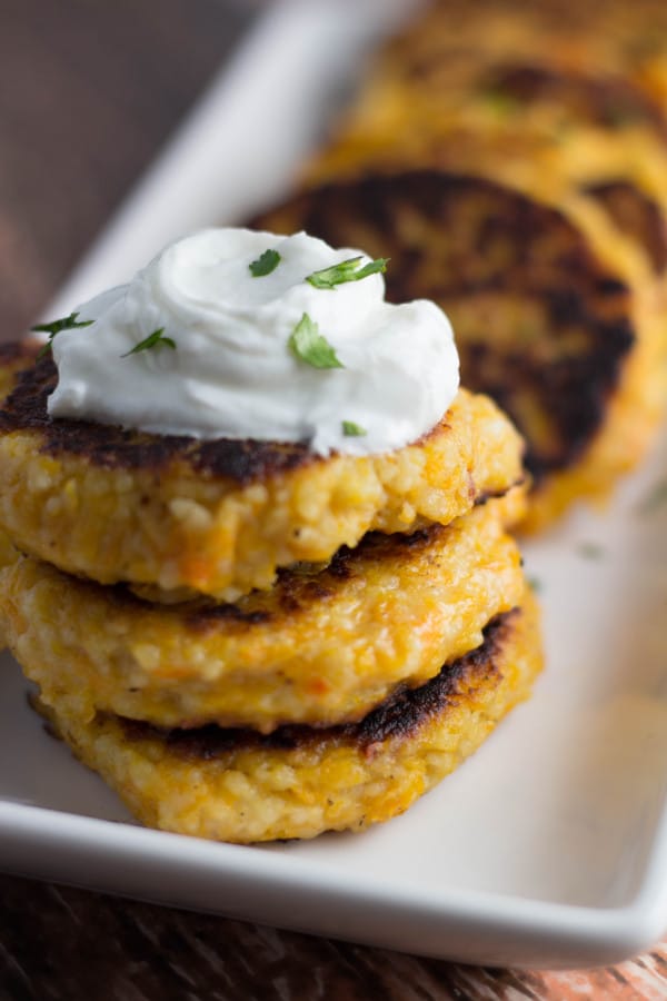 Butternut Squash Couscous Fritters • Kroll's Korner