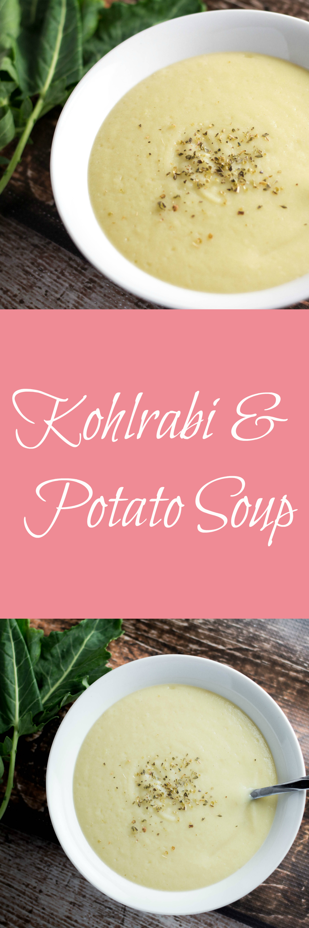 Kohlrabi and Potato Soup! Perfect for the winter and fighting off colds! |Krollskorner.com