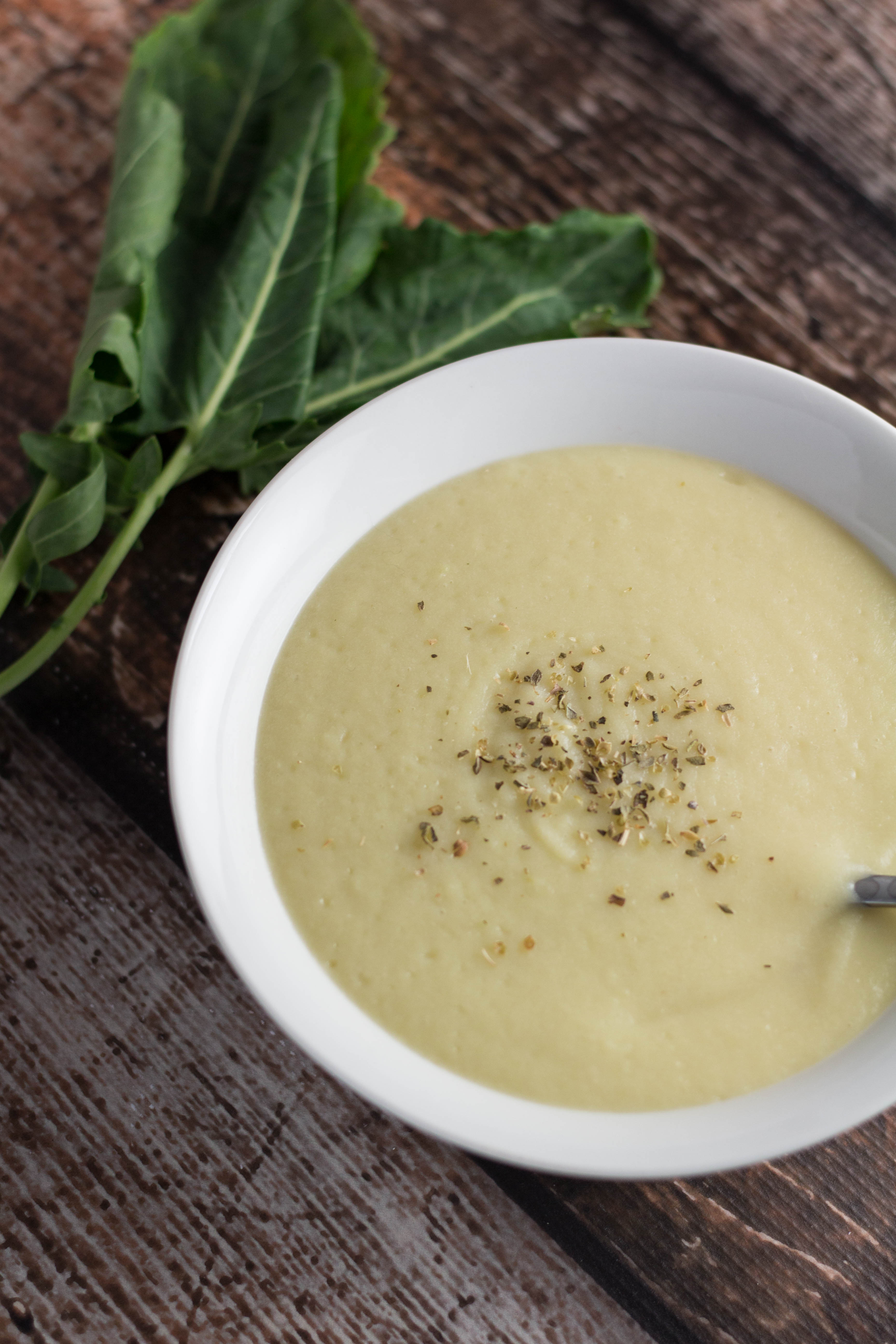 Kohlrabi and Potato Soup! Perfect for the winter and fighting off colds! |Krollskorner.com