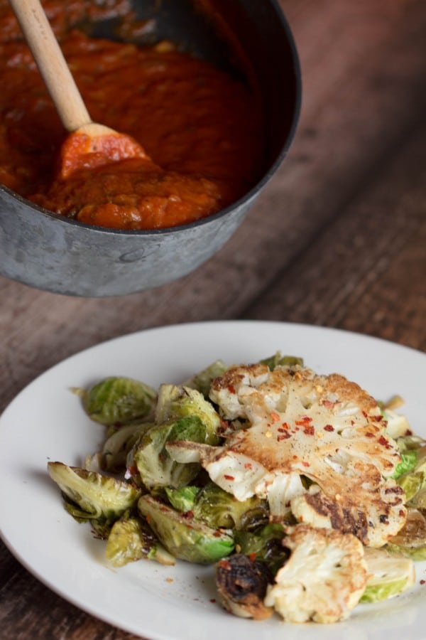 Garlic Parm Cauliflower Steak |Krollskorner.com