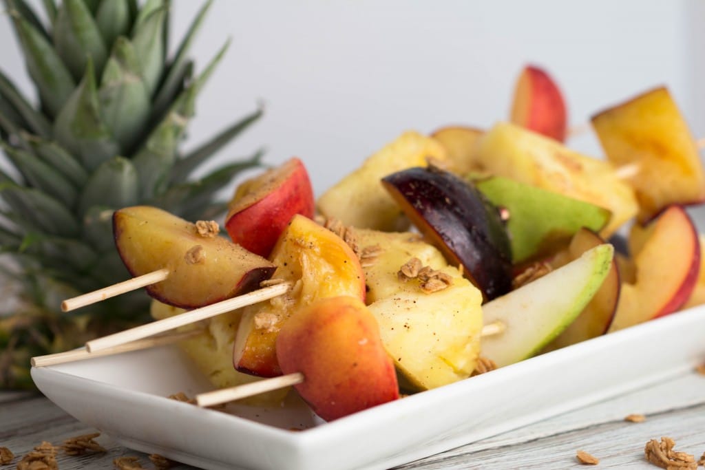 Grilled Fruit - 4 Ways! Grilled Fruit Kebabs | Krollskorner.com