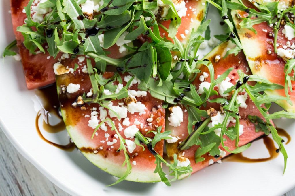 Grilled Fruit - 4 Ways! Watermelon Salad Bites | Krollskorner.com