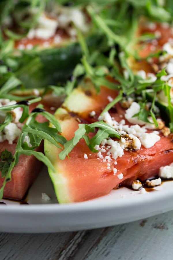 Grilled Fruit - 4 Ways! Watermelon Salad Bites |Krollskorner.com