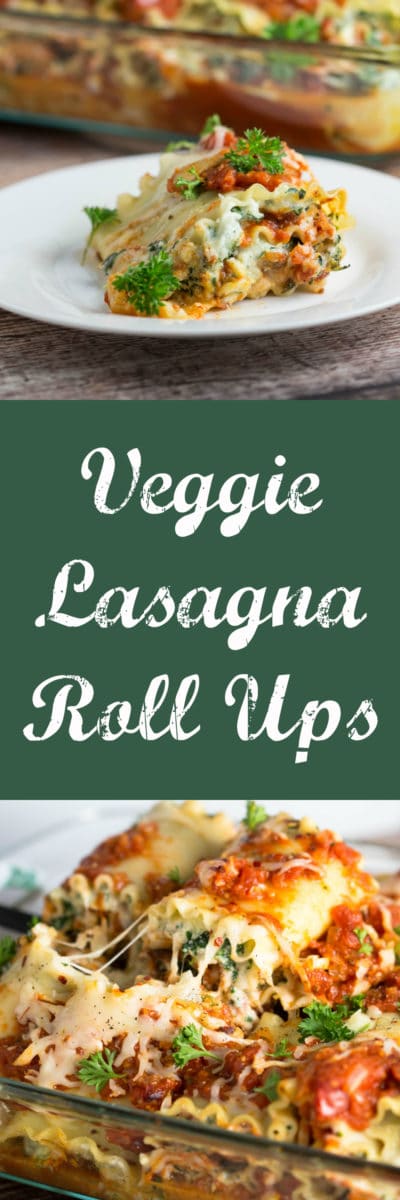 Veggie Lasagna Roll Ups...quick and satisfying meal! |Krollskorner.com