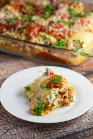 Veggie Lasagna Roll Ups...quick and satisfying meal! |Krollskorner.com