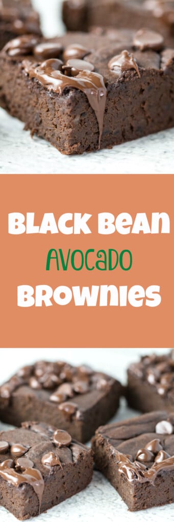 Black bean avocado brownies! SAY WHAT? Black beans? Avocado? In a brownie? YUP! Happy Recipe Redux! Try these black bean brownies out today! ||krollskorner.com
