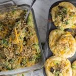 Need an easy and healthy weeknight dinner? These cheesy broccoli rice cups will do the trick! Going low carb? Ditch the biscuit & eat as a casserole! Krollskorner.com