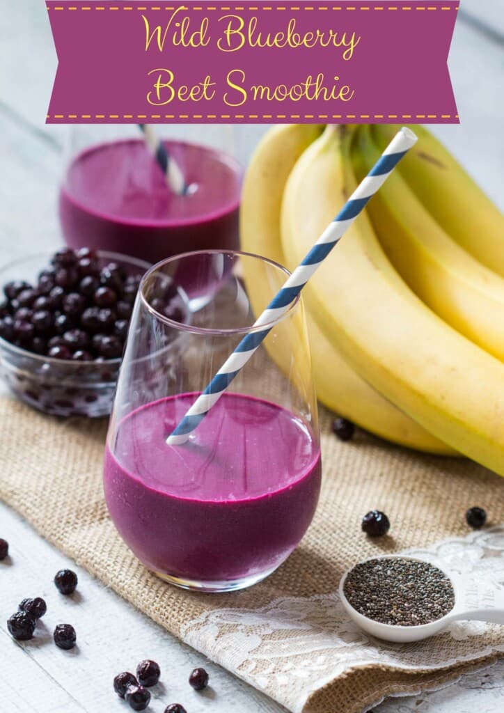 Get WILD in 2017 with this Wild Blueberry Beet Smoothie! #AD #WildYourSmoothie