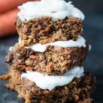 Nut-Free Carrot Cake Bars - delicious and tasty treat full of flavor! |Krollskorner.com