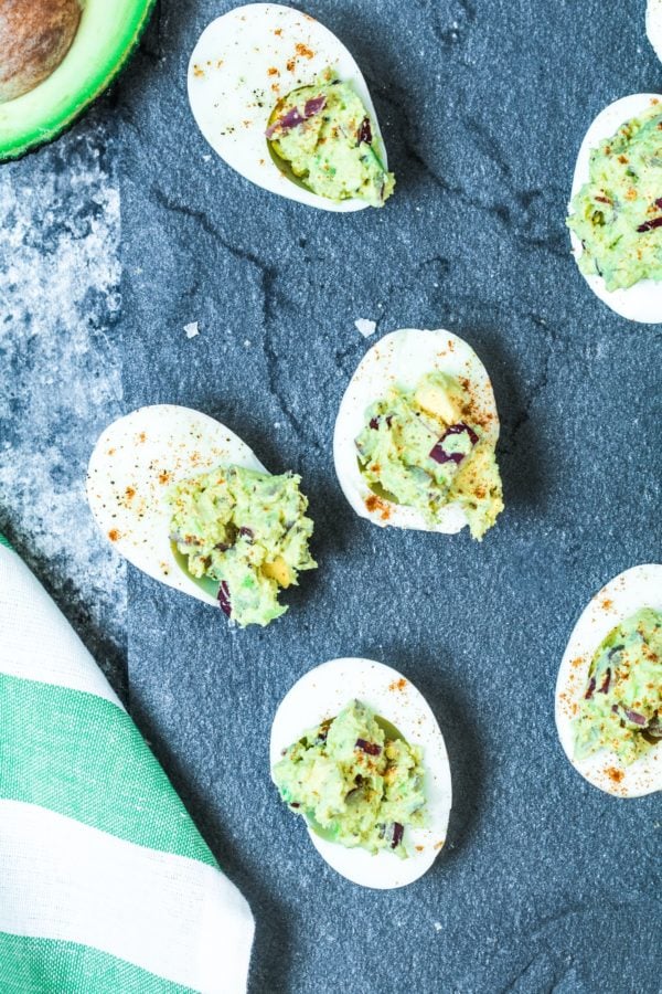 Crack into these Avocado Deviled Eggs, you won't regret it! | Krollskorner.com