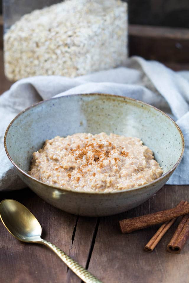 Snickerdoodle Oatmeal - The healthy and tasty way to serve up breakfast!