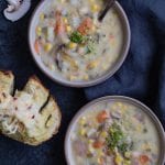 Instant Pot Corn and Potato Show - 30 minute gluten free soup! krollskorner.com