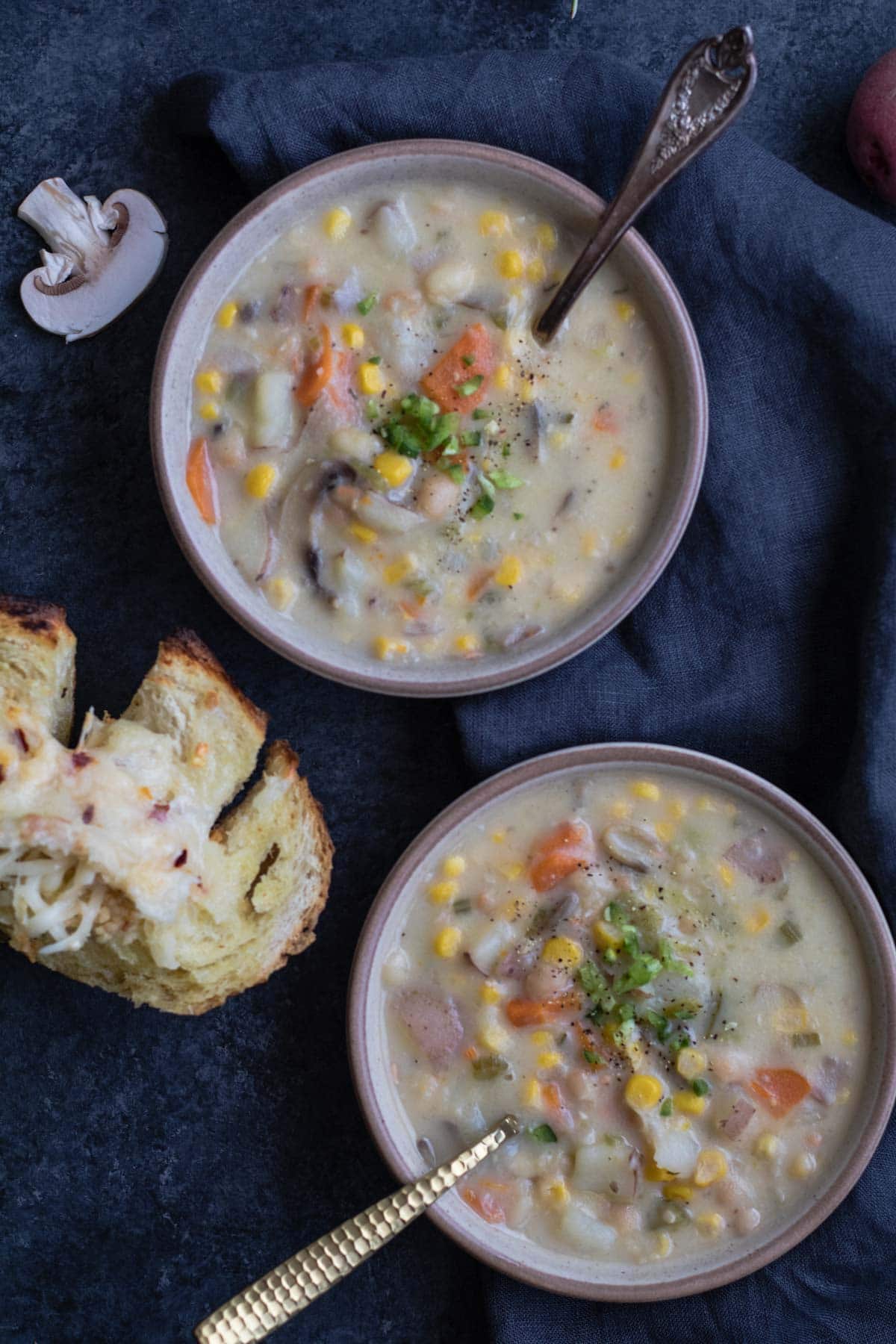 Instant Pot Corn and Potato Chowder 30 Minute Dinner