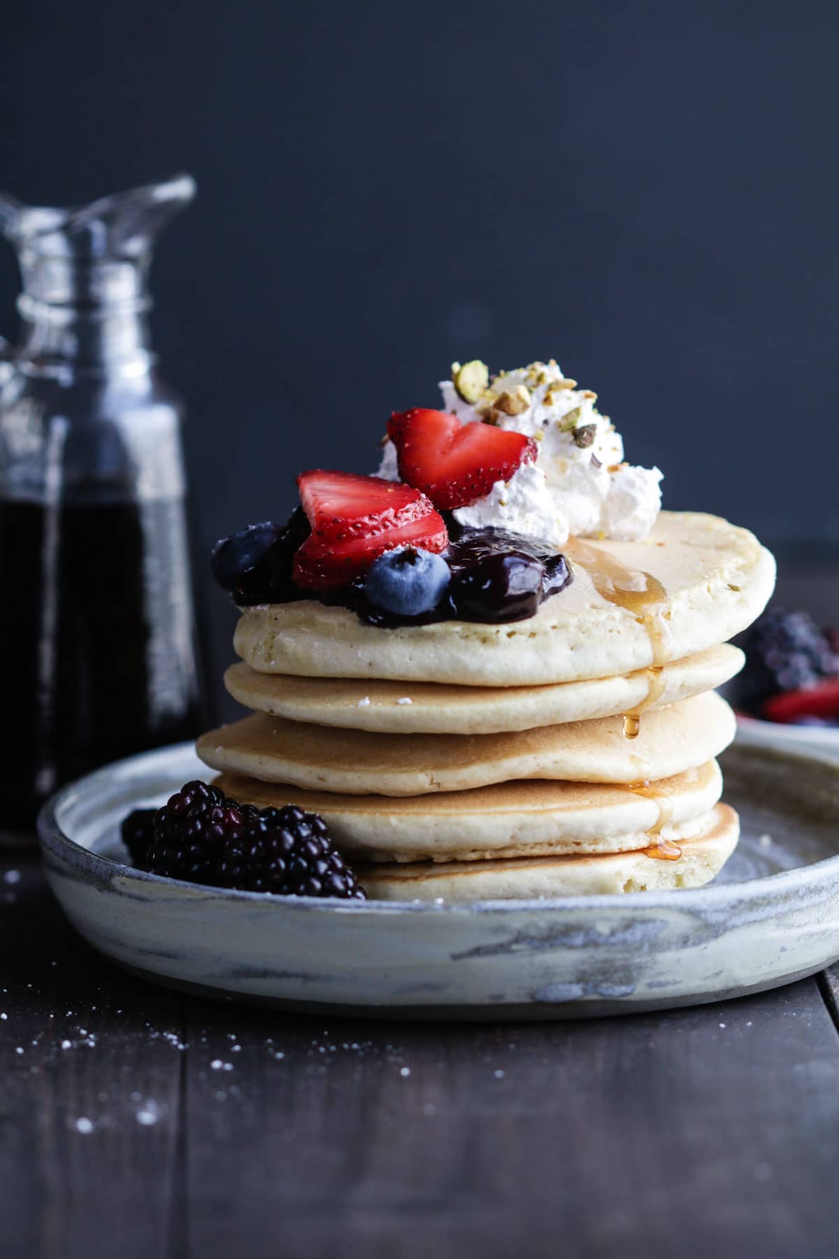 Pancake Styling at the Tasty Food Photography Workshop at Pinch of Yum