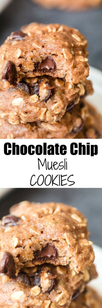 Chocolate Chunk Muesli Snack Cookies Recipe - Flora & Vino