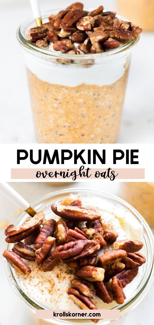 Pumpkin Pie Overnight Oats (Healthy & High Protein)