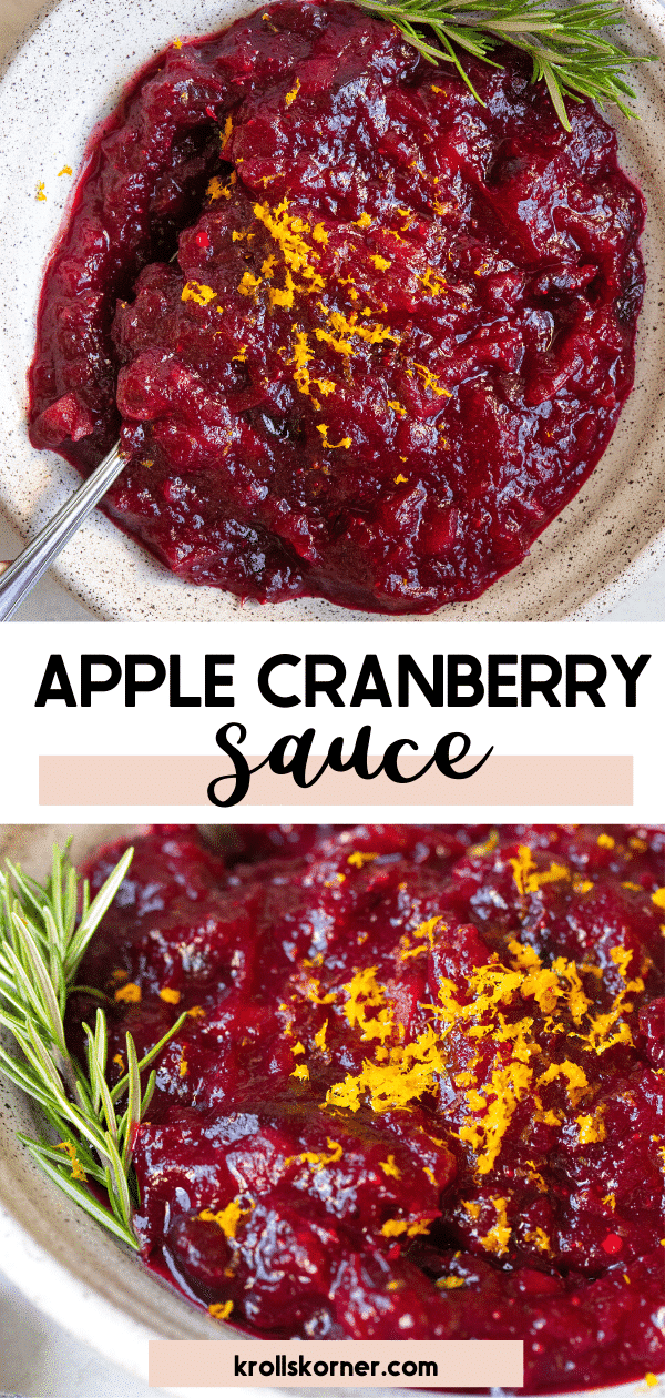 Apple Cranberry Sauce Recipe With Video Kroll S Korner