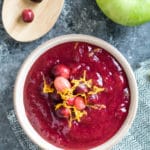 This Cranberry Sauce is filled with fresh orange juice, fresh ginger, Granny Smith apples and a touch of cinnamon. Your guests will love this sauce! Kroll's Korner