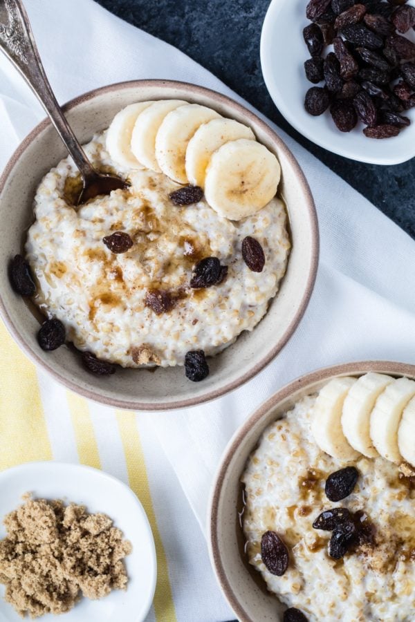Instant Pot Steel Cut Oats make mornings MUCH easier or prep the night before, and heat up in the AM! krollskorner.com
