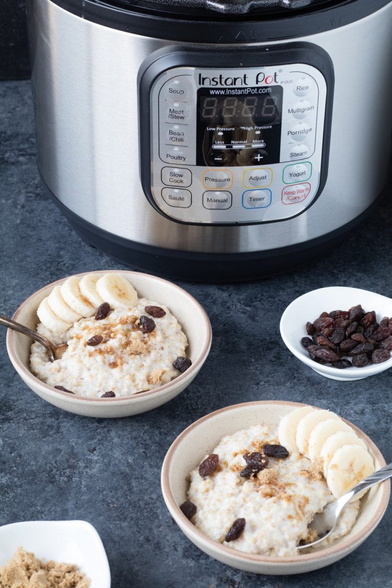 Instant Pot Cinnamon Steel-Cut Oats - Kroll's Korner
