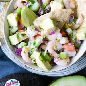 Celebrate American Heart Month with this Avocado Shrimp Ceviche! #CheckMeOut