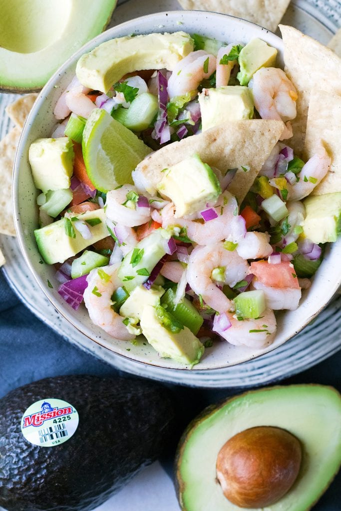 Celebrate American Heart Month with this Avocado Shrimp Ceviche! #CheckMeOut