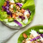 Asian Style Butter Lettuce Wraps are a great low carb weeknight dinner and full of flavor! Less than an hour to make too! Krollskorner.com