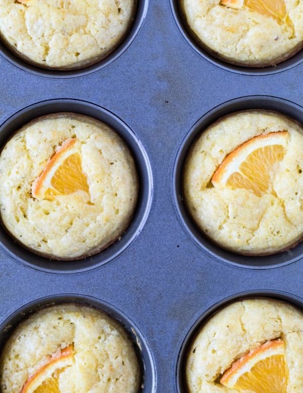 Olive Oil Orange Rosemary Muffins are a healthy way to start your morning or to bring to a brunch with friends! Olive Oil adds a great flavor - you'll love it! krollskorner.com