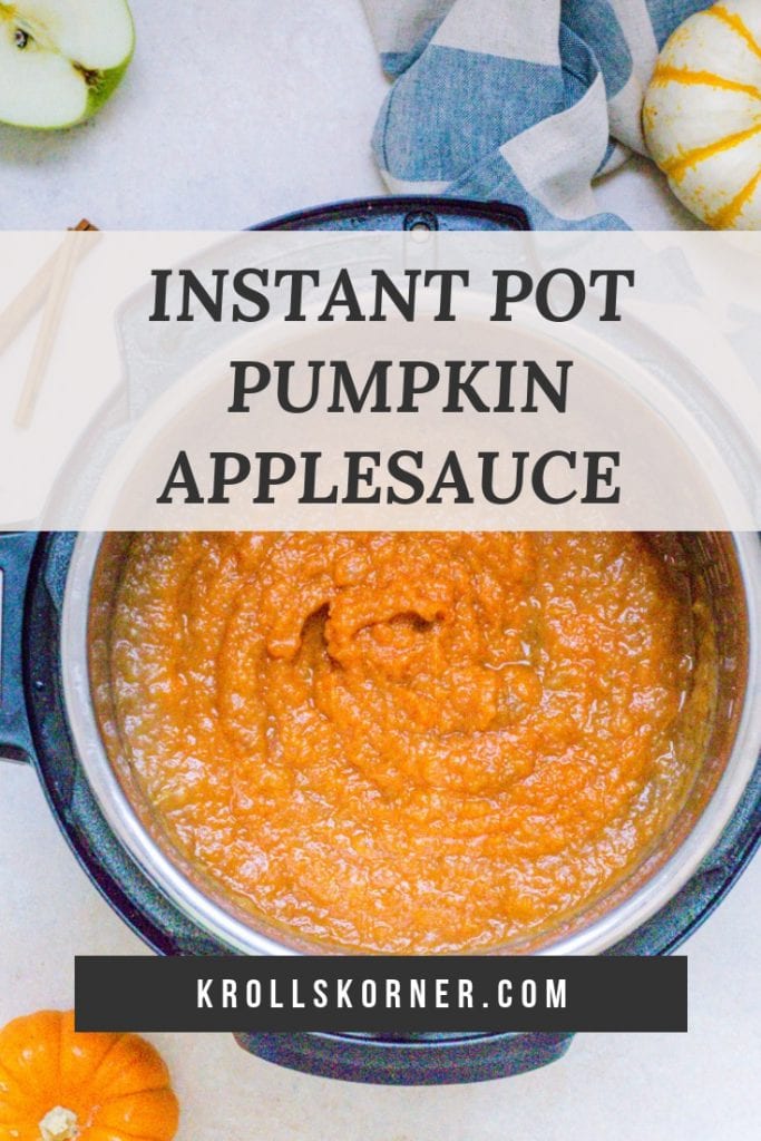 Applesauce made with pumpkin in the Instant Pot