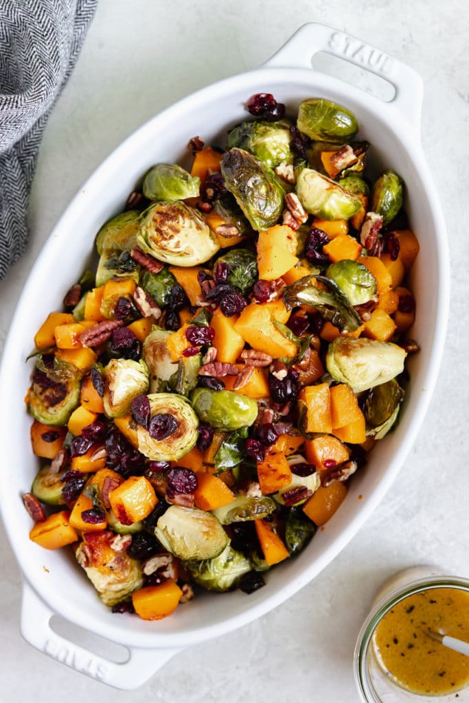 Roasted Brussels Sprouts & Butternut Squash • Kroll's Korner