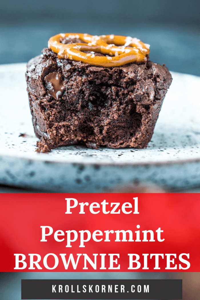 Pretzel Peppermint Brownie Bites Kroll's Korner