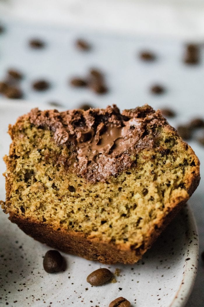 Nutella filled muffin with subtle notes of coffee and banana.