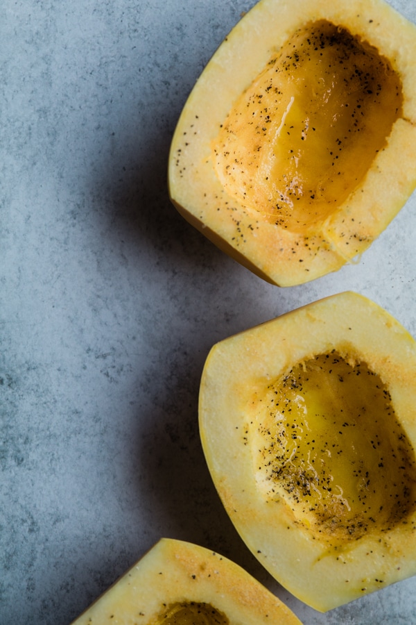 how to prepare spaghetti squash for spaghetti squash alfredo