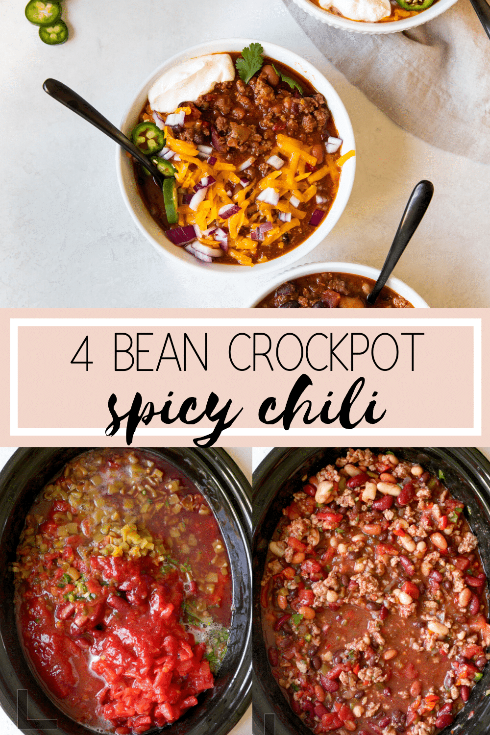 Four Bean Spicy Crockpot Chili (VIDEO) Kroll's Korner