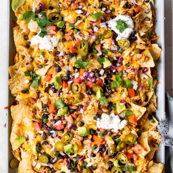 Sheet Pan Chicken Nachos • Kroll's Korner