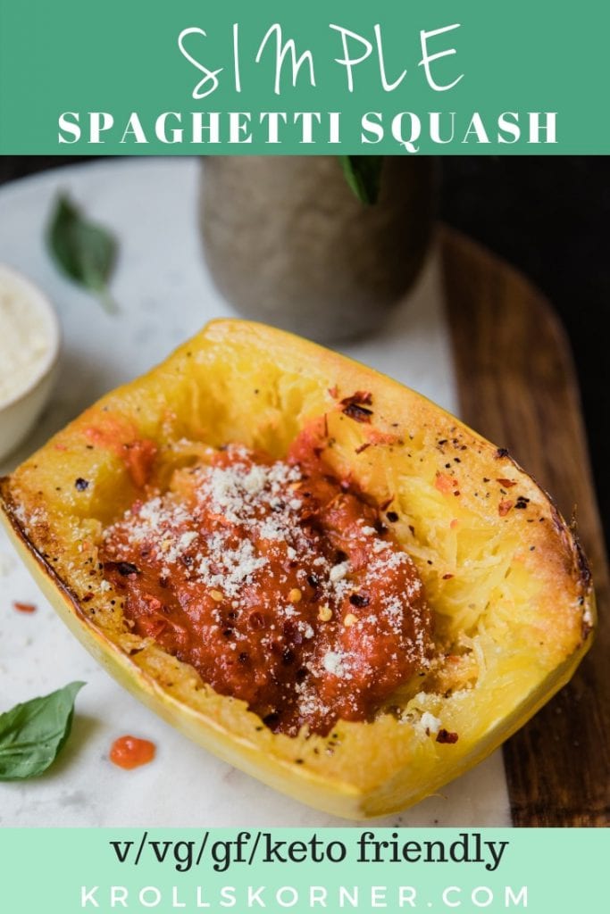 a cooked spaghetti squash on a marble board