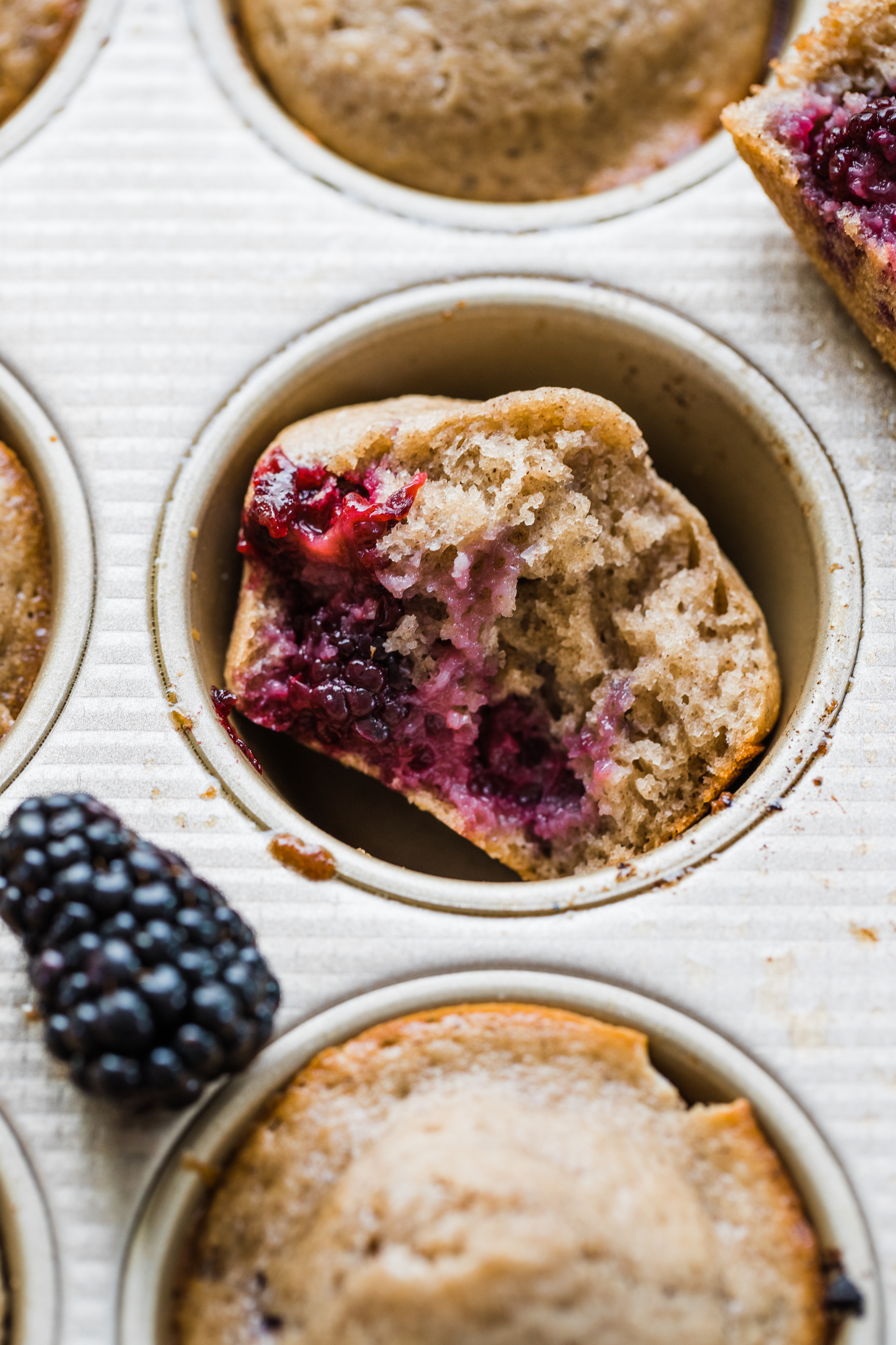 The Best Blackberry Muffins (with Greek yogurt!) Kroll's Korner