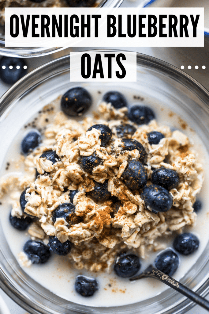 Overnight Blueberry Oats (Vegan, Dairy-Free) - Kroll's Korner